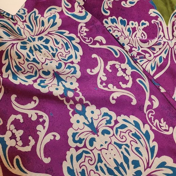 LAST 💜 NEW Silk Multiprint Wide Leg Pants - Picture 6 of 6